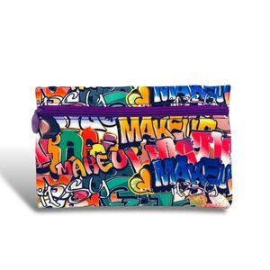 Zippered Graffiti design Make Up Bag Travel!